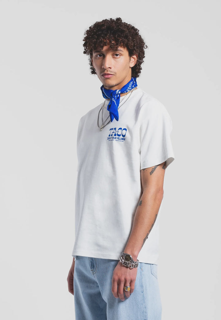 Dr Denim Trooper Tee-Off White Taco