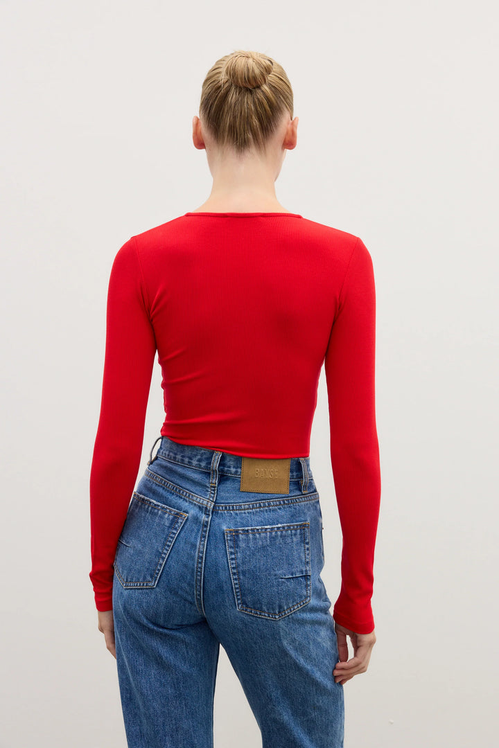 Bayse Lara Bodysuit - Cherry Red