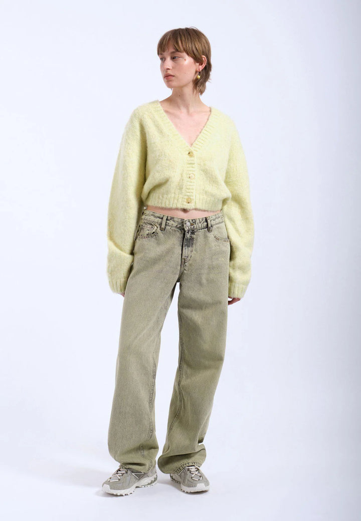 Dr Denim Betty Cardigan - Brushed Light Yellow