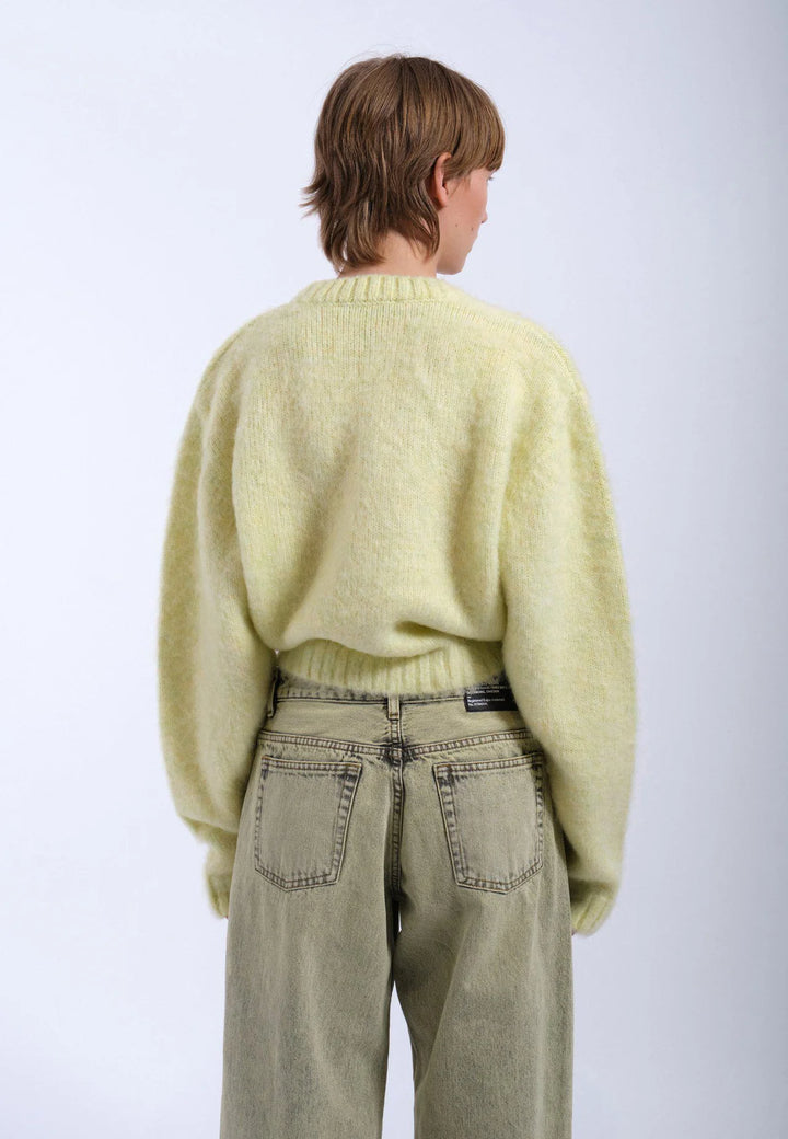 Dr Denim Betty Cardigan - Brushed Light Yellow