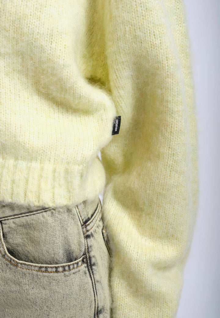 Dr Denim Betty Cardigan - Brushed Light Yellow