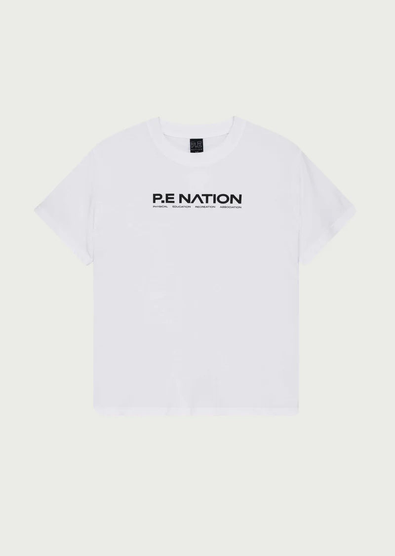 P.E Nation Aero Short Sleeve Tee - Optic White