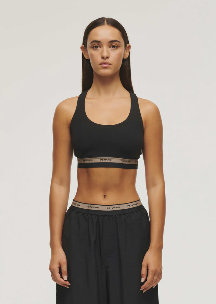 P.E Nation Avant Sports Bra - Black