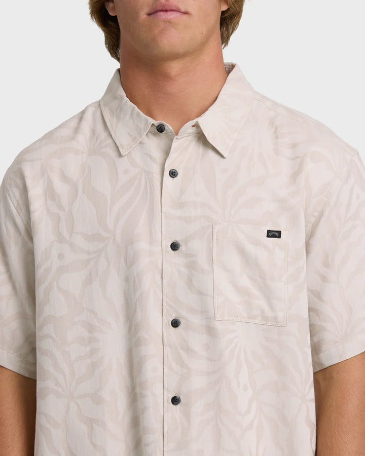Billabong Sundays Jacquard Short Sleeve Shirt - Ash