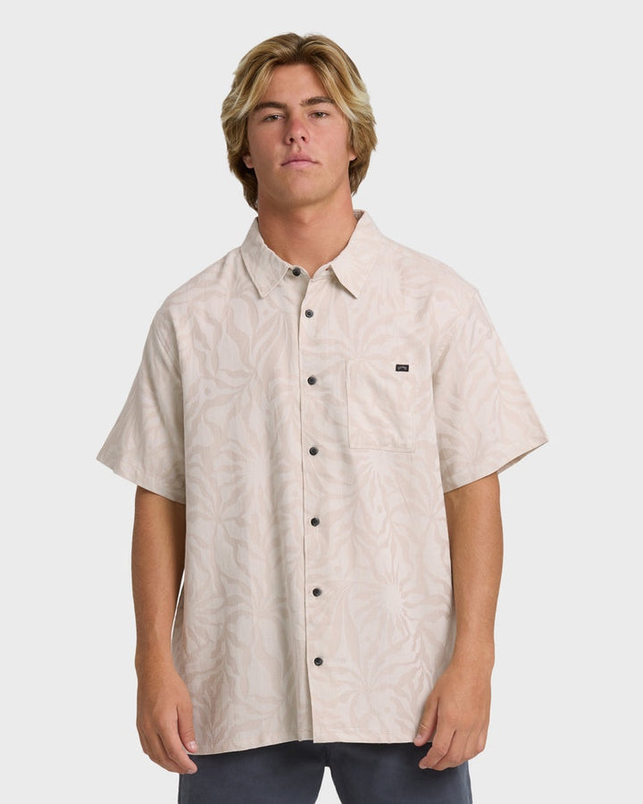 Billabong Sundays Jacquard Short Sleeve Shirt - Ash