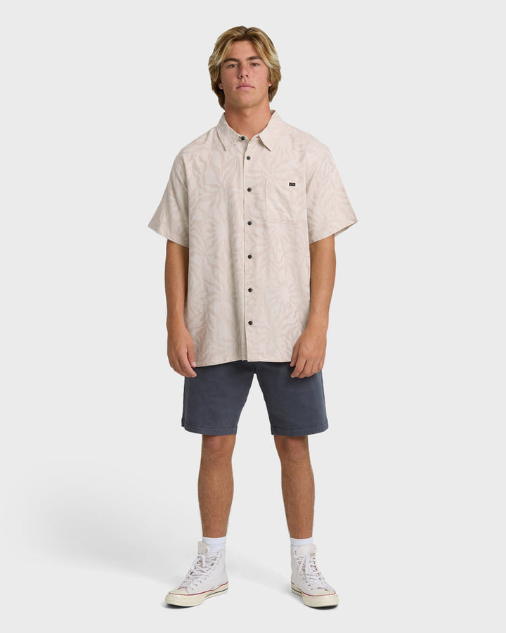 Billabong Sundays Jacquard Short Sleeve Shirt - Ash