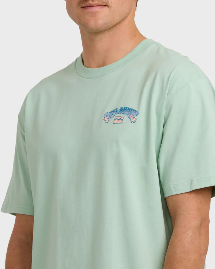 Billabong Wax Arch Regular Tee-Seafoam