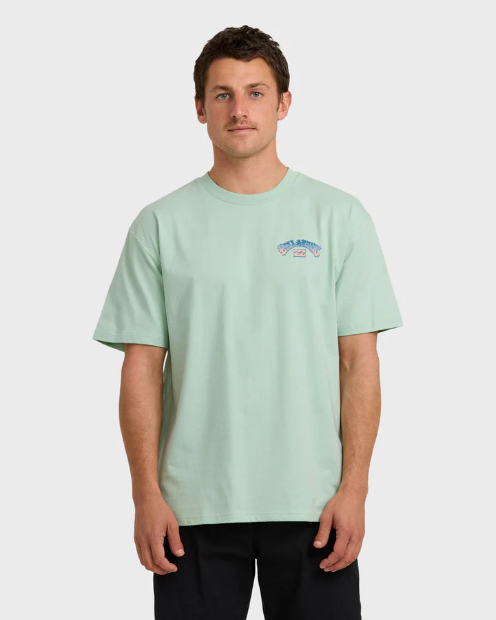 Billabong Wax Arch Regular Tee-Seafoam