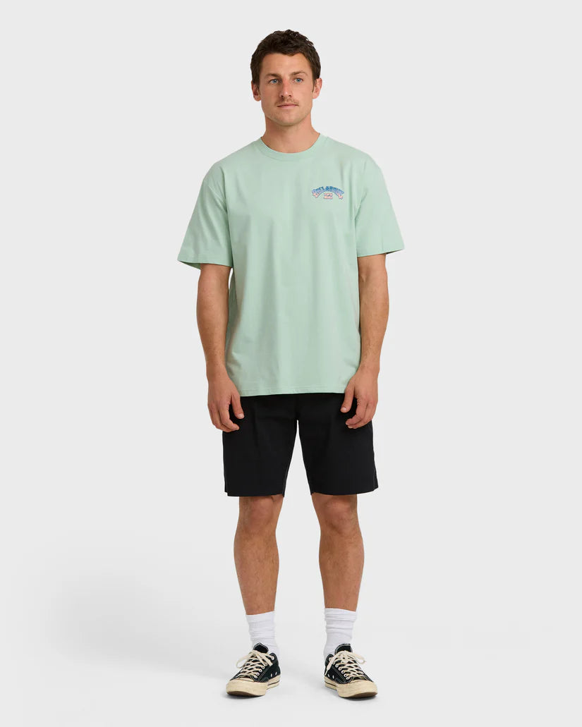 Billabong Wax Arch Regular Tee-Seafoam