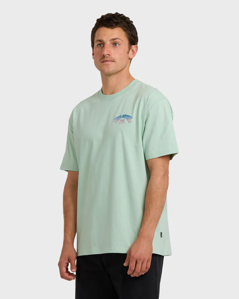 Billabong Wax Arch Regular Tee-Seafoam