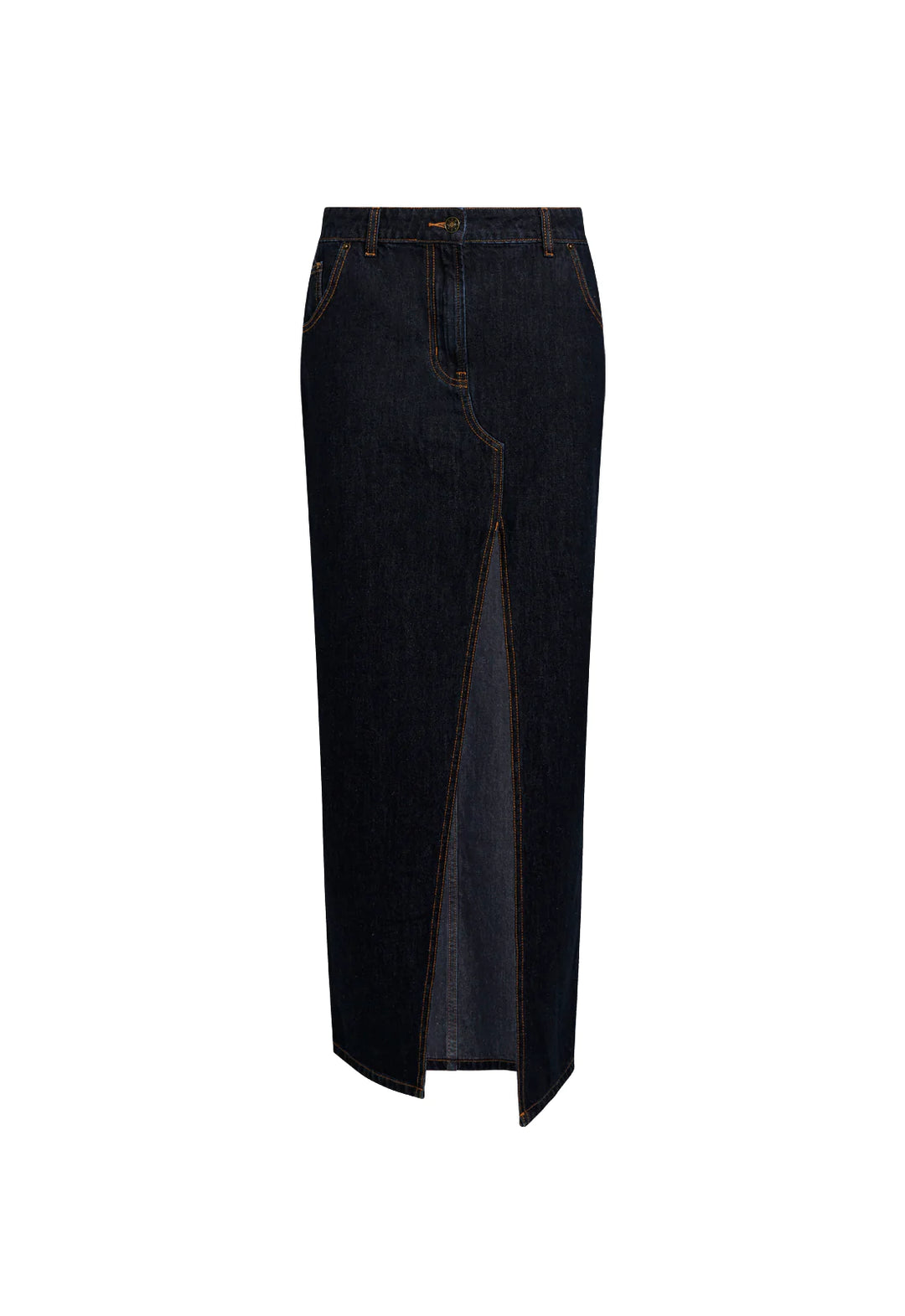 Lioness Barbie Split Midi Skirt - Dark Denim