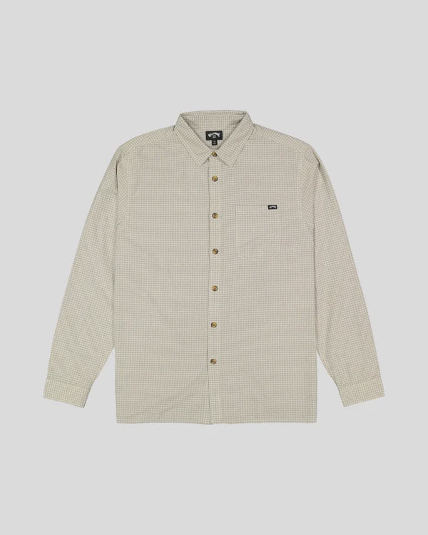 Billabong Mogul LS Check Shirt - Oatmeal