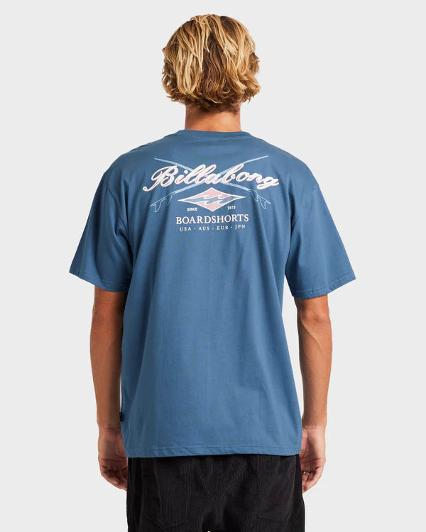 Billabong Crossboards Regular Tee-Real Teal