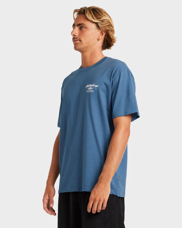 Billabong Crossboards Regular Tee-Real Teal
