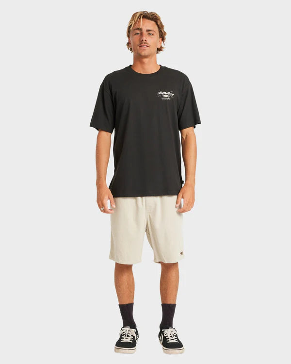 Billabong Crossboards Regular Tee-Washed Black