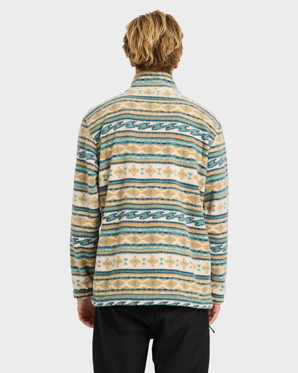 Billabong Boundary Mock Neck Jumper - Desert