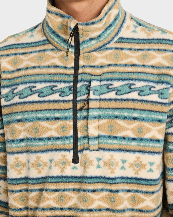 Billabong Boundary Mock Neck Jumper - Desert