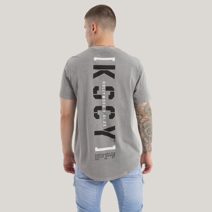 Kiss Chacey Unleashed Dual Curved Tee - Pigment Frost Grey