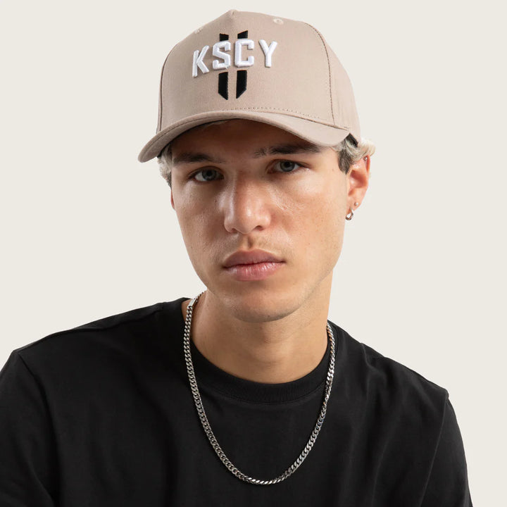 Kiss Chacey Europa 5 Panel Curved Peak Cap - Paloma