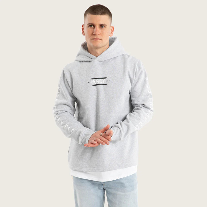 Kiss Chacey Trace Layered Hoodie - Grey Marle