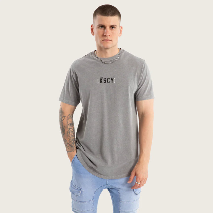 Kiss Chacey Unleashed Dual Curved Tee - Pigment Frost Grey