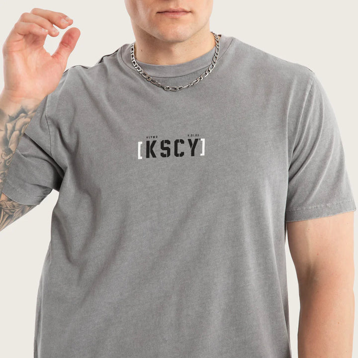 Kiss Chacey Unleashed Dual Curved Tee - Pigment Frost Grey