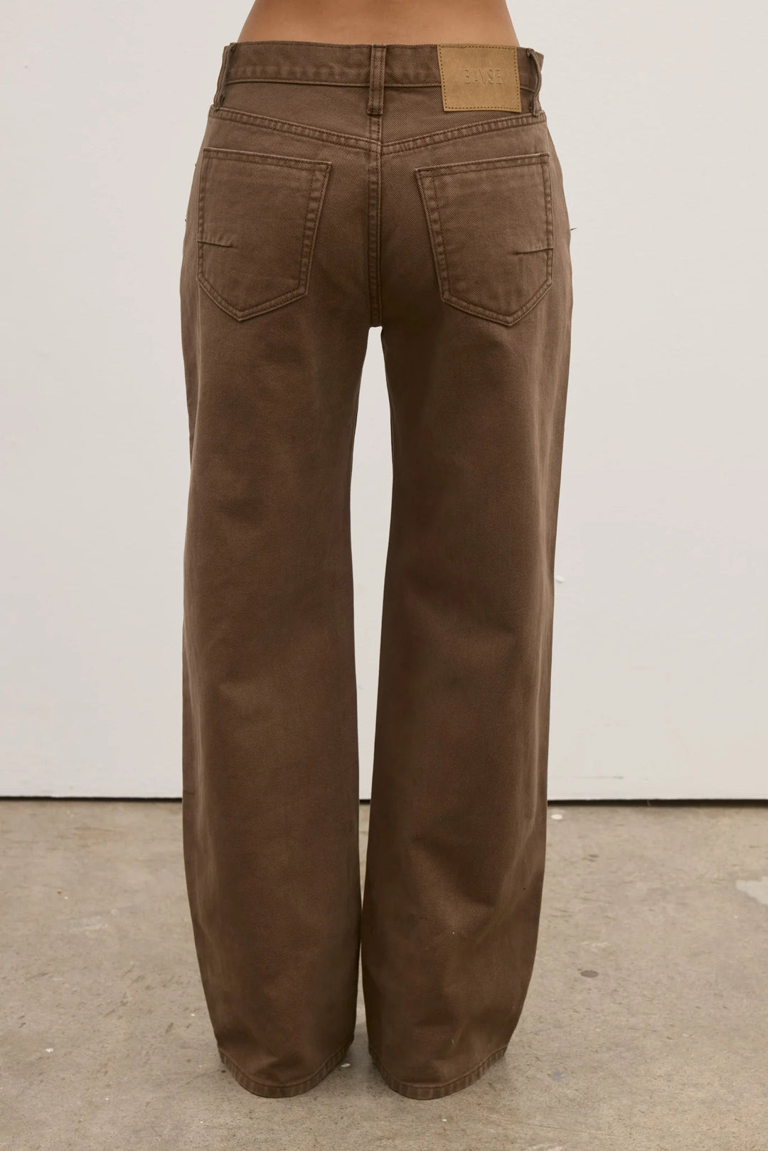 Bayse Avery Mid Rise Denim Jean-Chocolate