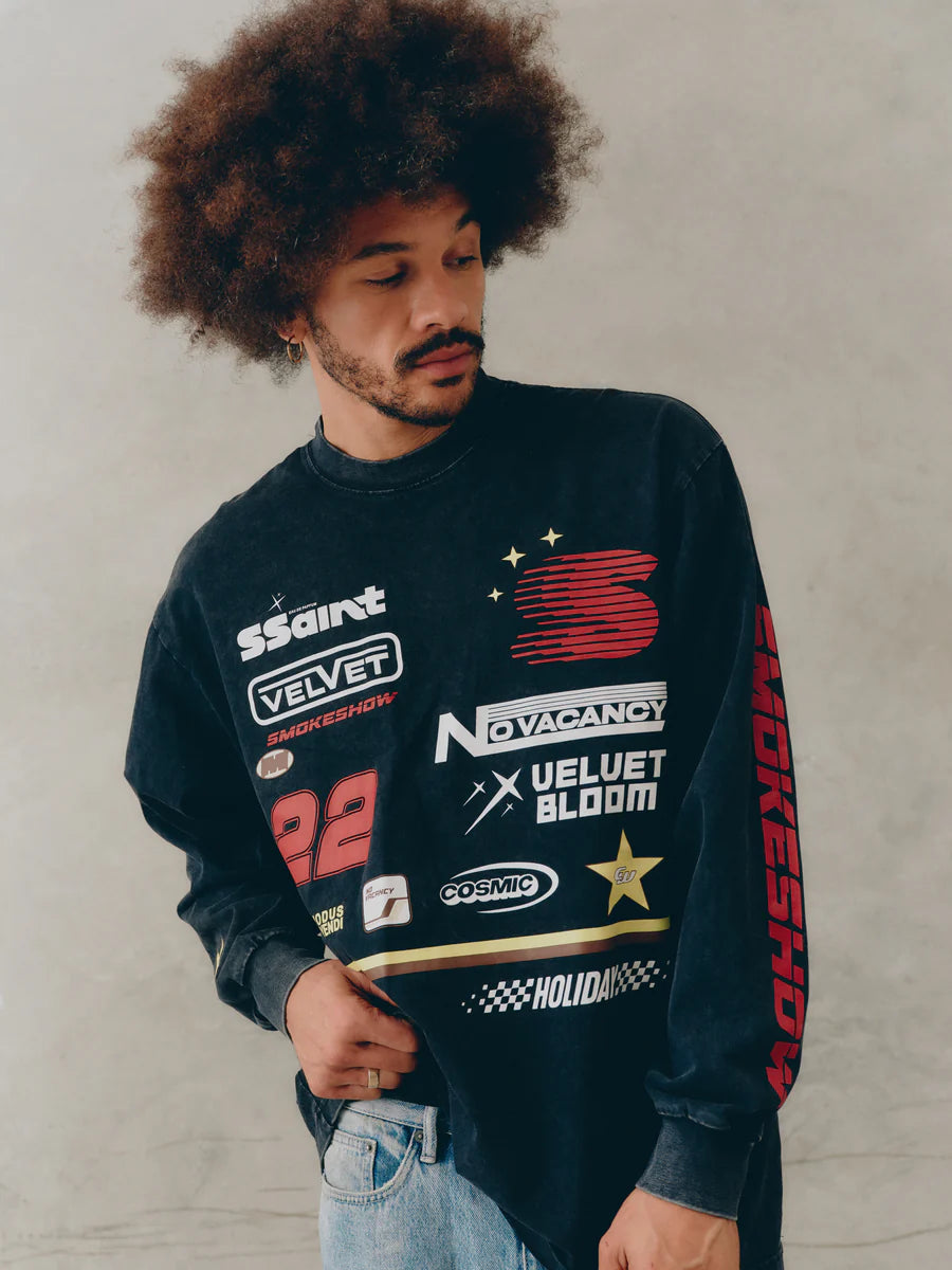 SŚAINT Icon Moto Tee-Black