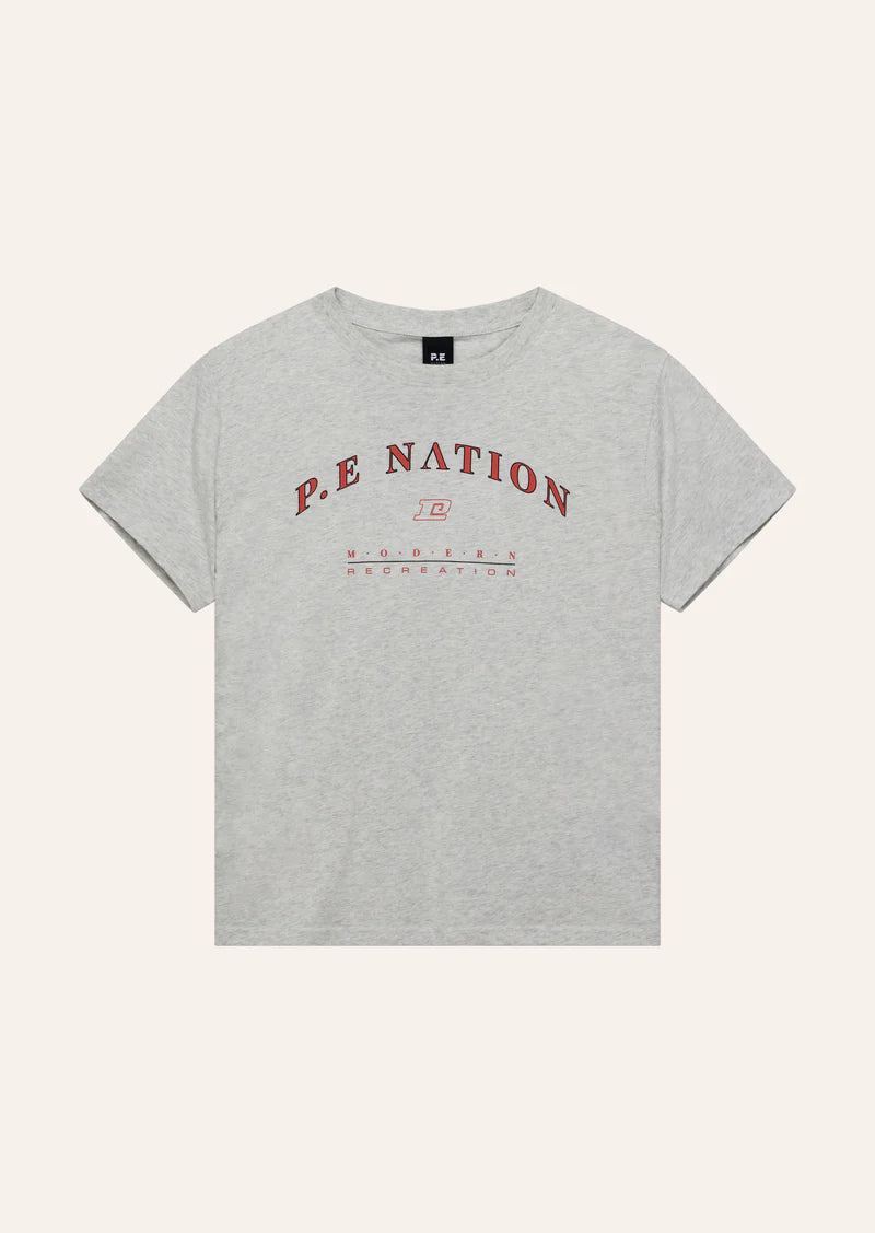 P.E Nation Liberation Tee - Light Grey Marle