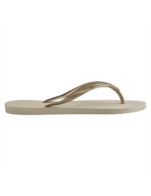 Havaianas Slim Female Thongs - Metallic Beige