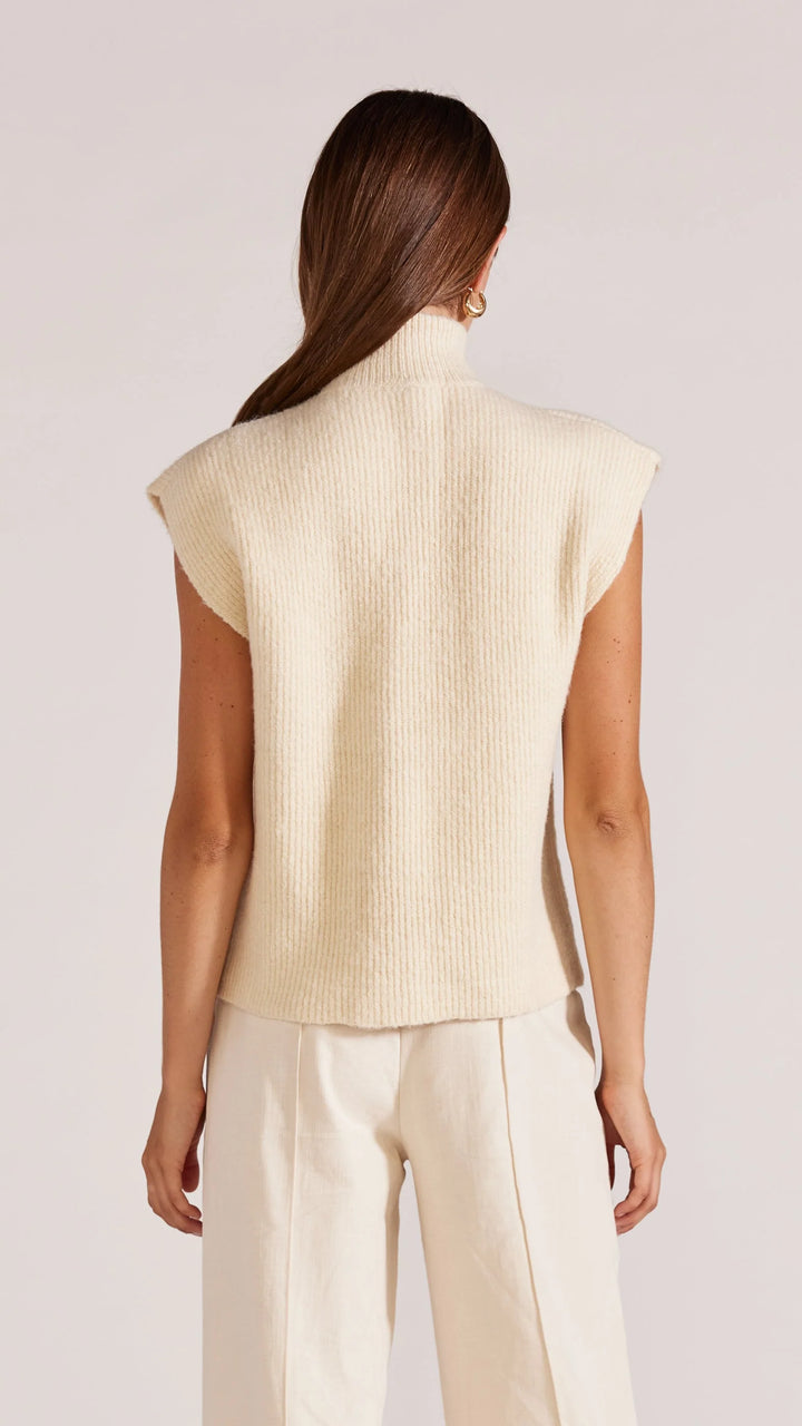 Staple The Label Kairi Knit Top - Cream