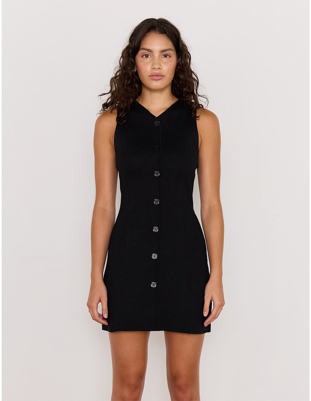 MinkPink Noa Knit Mini Dress - Black