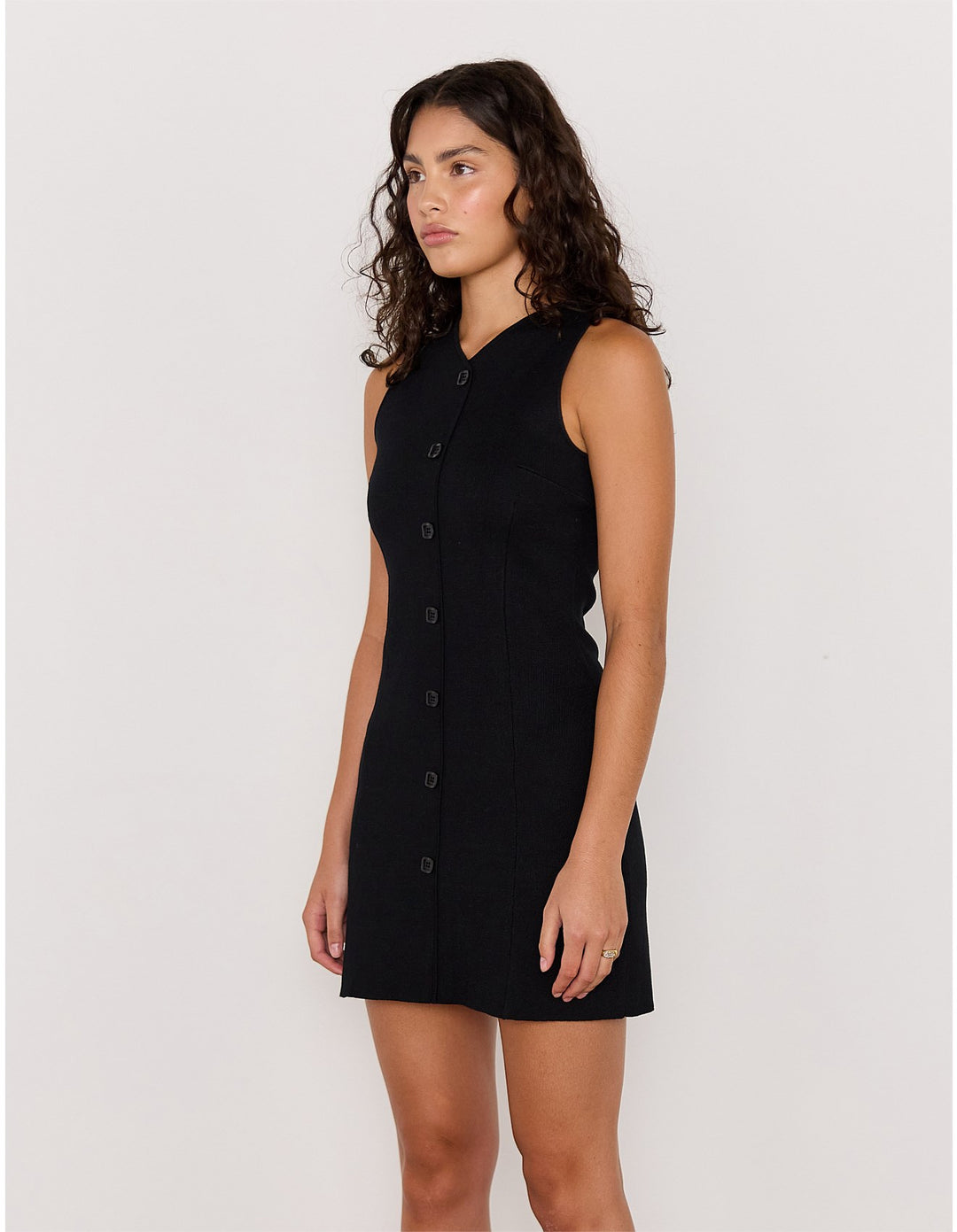 MinkPink Noa Knit Mini Dress - Black