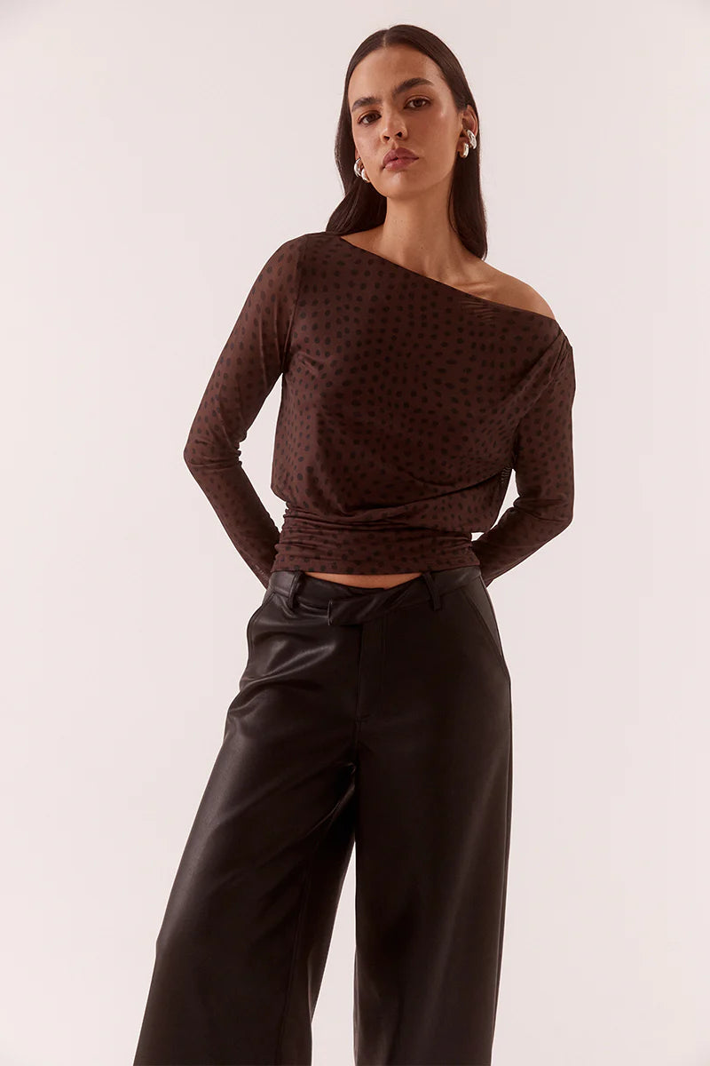 Sovere Zuri Longsleeve Top - Rum Raisin