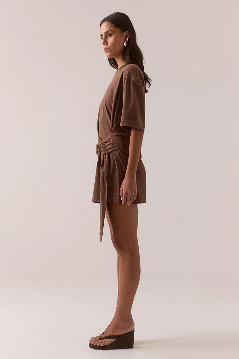 Sovere Delani Tee Dress - Hazlenut