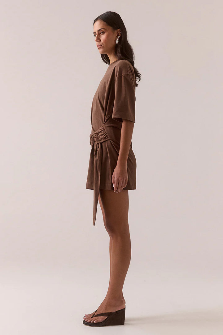 Sovere Delani Tee Dress - Hazlenut