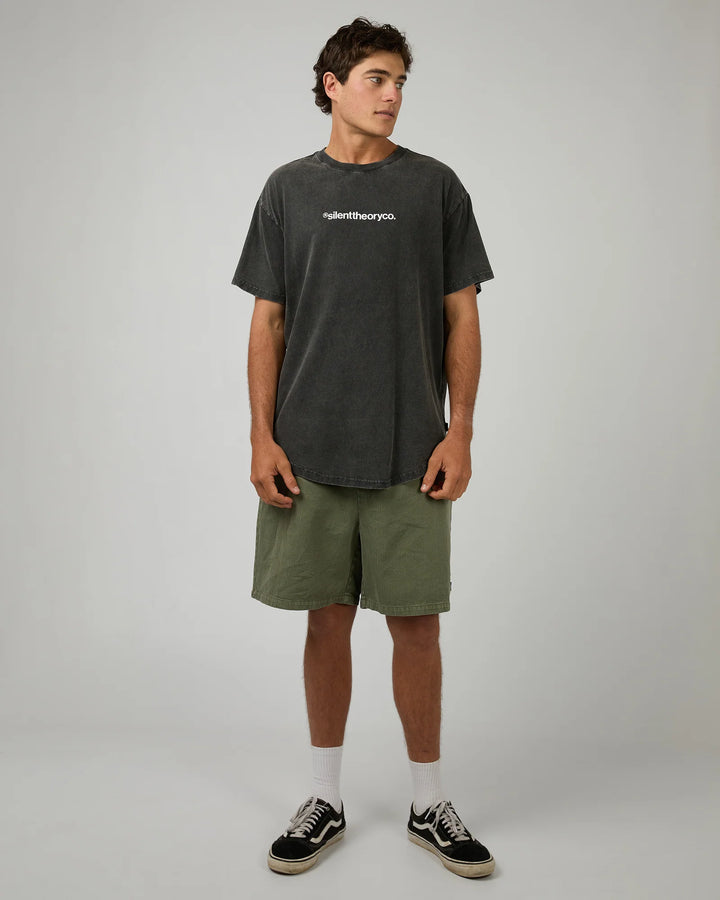 Silent Theory Milestone Tee - Washed Black