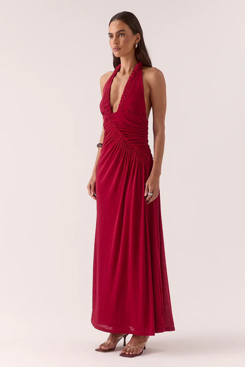 Sovere Alora Maxi Dress-Raspberry