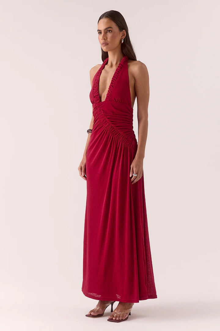 Sovere Alora Maxi Dress-Raspberry