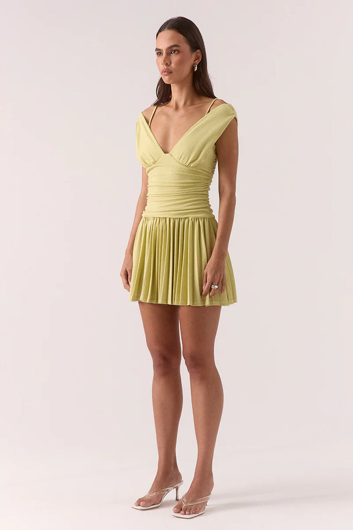 Sovere Dione Mini Dress-Apple