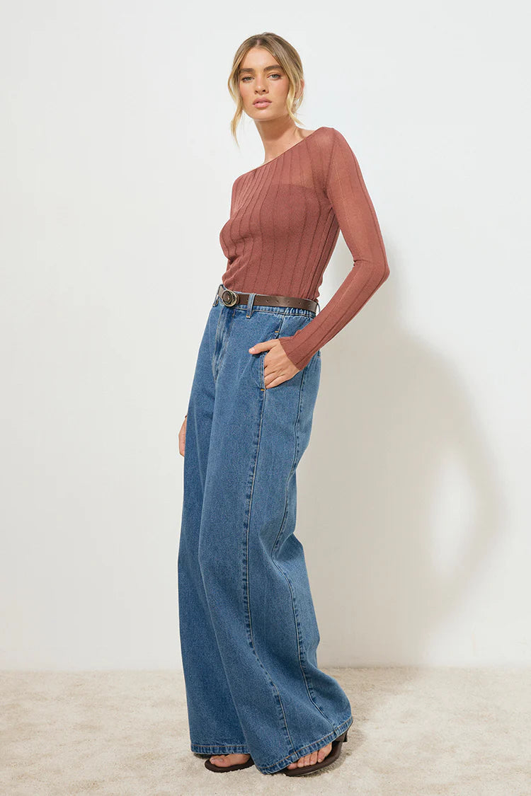 MØN RENN Reflection Knit To - Cognac