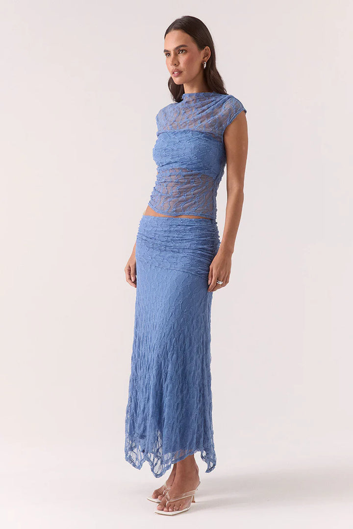 Sovere Lowri Skirt-Slate Blue