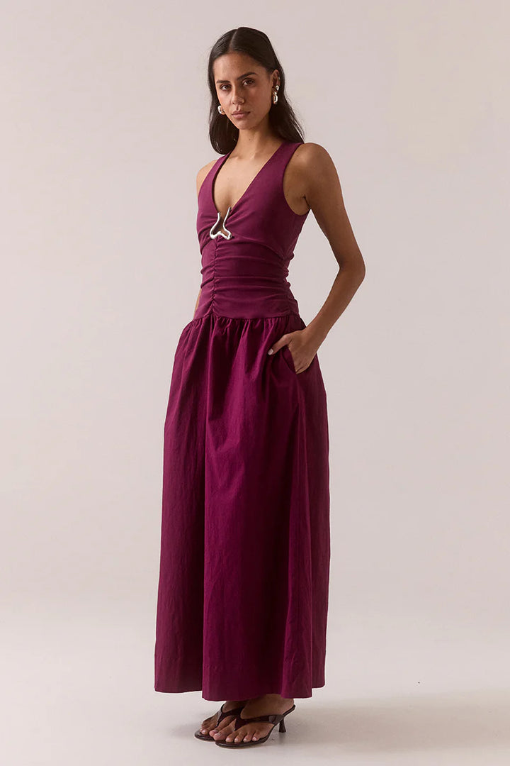 Sovere Hari Dress - Plum