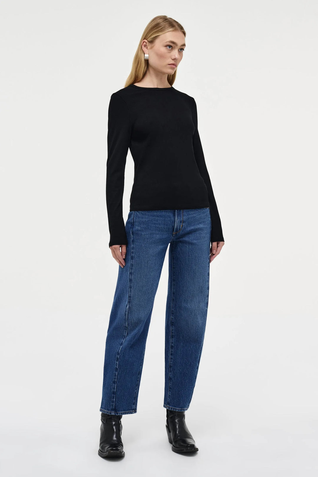 Neuw Denim Jonesy Long Sleeve AM Tee - Black