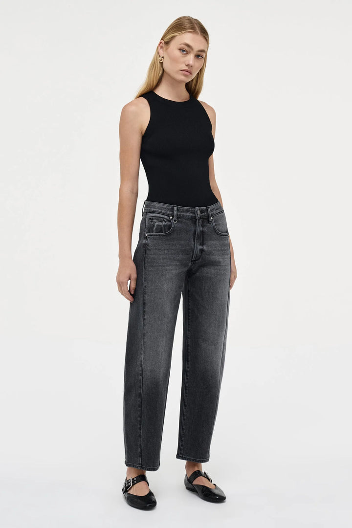 Neuw Denim Amber Barrel Jean-Washed Black