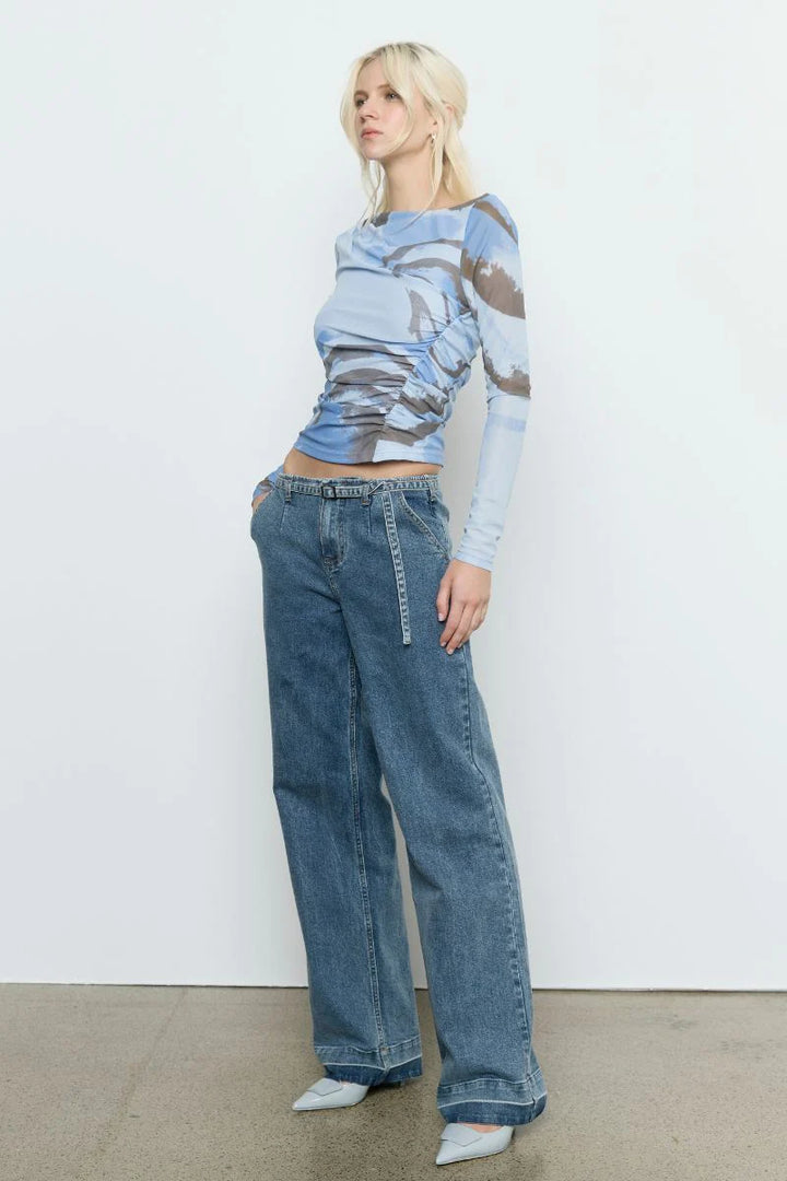 Sovere Whirl Mesh Longsleeve Top - Slate