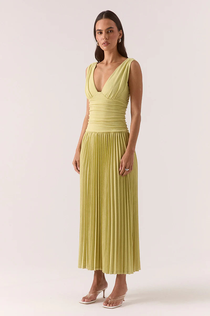 Sovere Dione Mini Dress-Apple