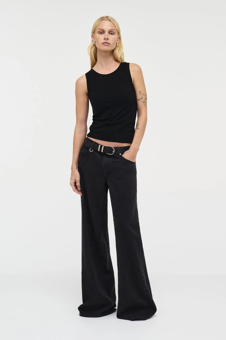 Neuw Denim Milla Wide Denim Jean - Blackout