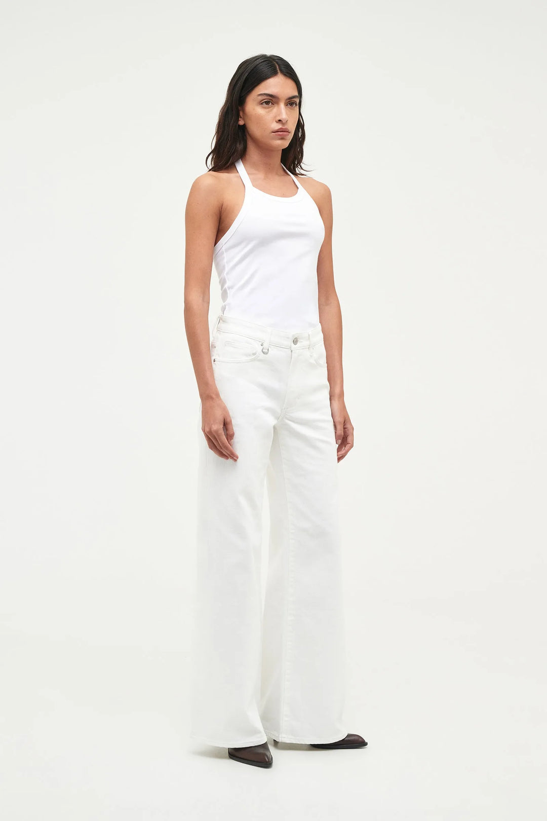 Neuw Denim Eva Wide Denim Jean - Chalk