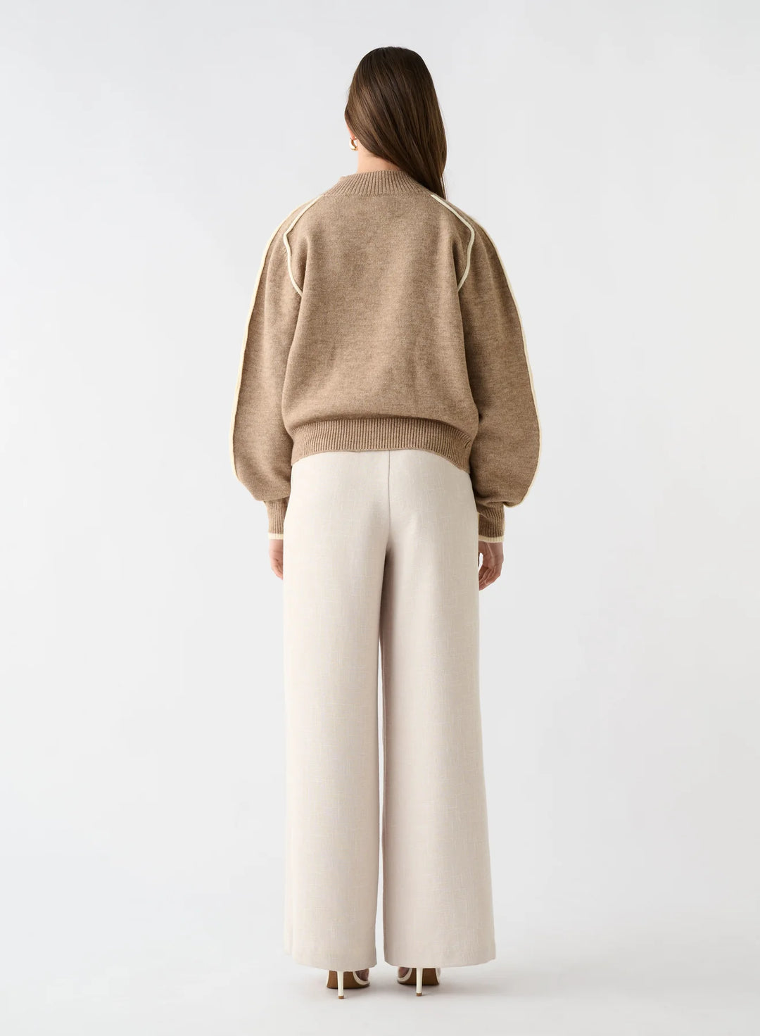 Esmaee Getaway Sweater - Mocha-Ivory